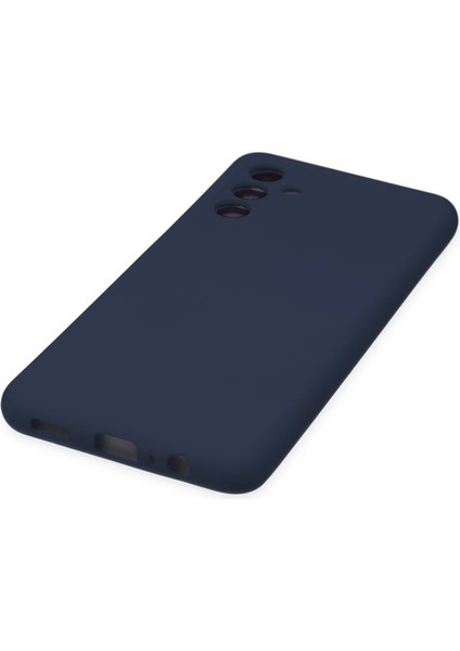 Samsung Galaxy A04S Kılıf Nano Içi Kadife Silikon - Lacivert