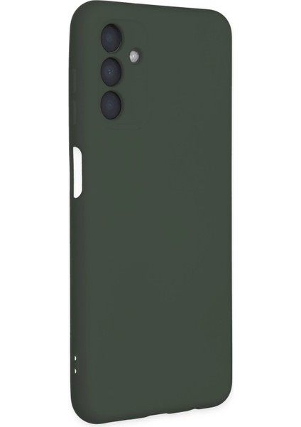 Samsung Galaxy A04S Kılıf Nano Içi Kadife Silikon - Koyu Yeşil