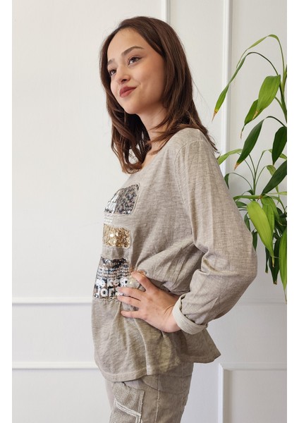 Payetli Ithal Bluz indirimleri