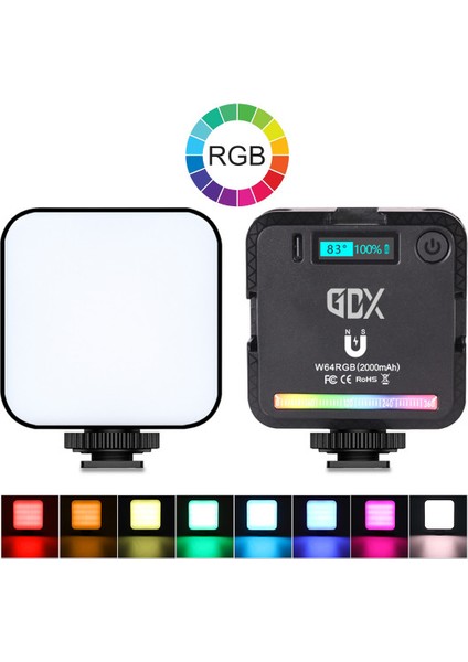 64 Rgb LED Mıknatıslı Mobil Video Işığı fiyatları