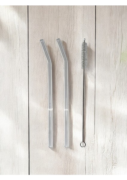 2 Adet Cam Pipet ve 1 Adet Temizleme Fırçası - 20 cm Eğimli Model fiyatları