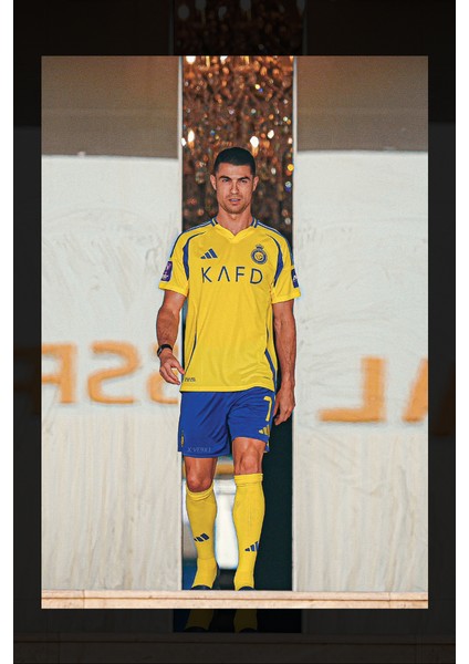 Cristiano Ronaldo 7 Al Nassr Kanvas Tablo fiyatları