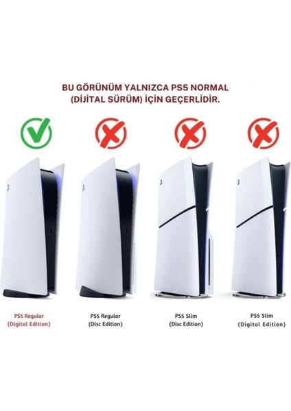 Ps5 Dijital Sürüm Uyumlu - Spider - Man 2 Desenli Konsol Faceplate Shell Covers kapakları fiyatları