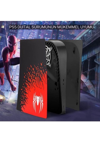 Ps5 Dijital Sürüm Uyumlu - Spider - Man 2 Desenli Konsol Faceplate Shell Covers kapakları fırsatları