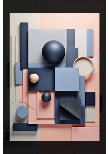 Geometrik Şekiller Minimalist Kanvas Tablo fiyatları