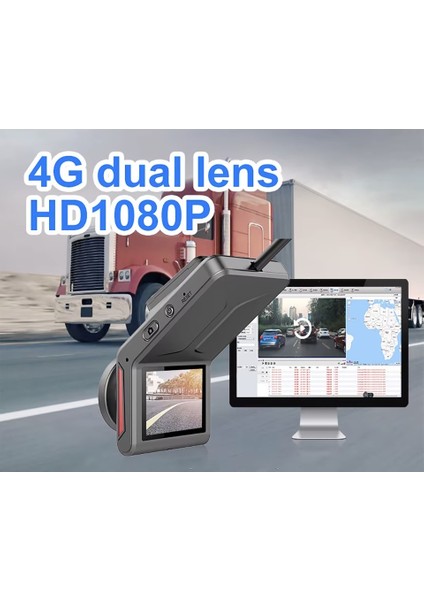 1080P Full Hd 2 Kameralı 4g Sim Kartlı Gps Sistemli Hafıza Kartına Kayıtlı Araç Kamerası modelleri