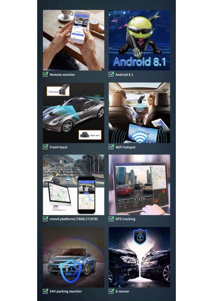 1080P Full Hd 2 Kameralı 4g Sim Kartlı Gps Sistemli Hafıza Kartına Kayıtlı Araç Kamerası fırsatları