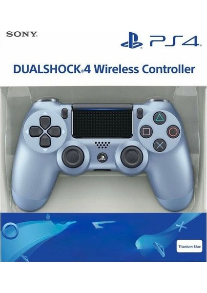 Ps4 Dualshock 4 V2 Gamepad Kol Titanium Blue