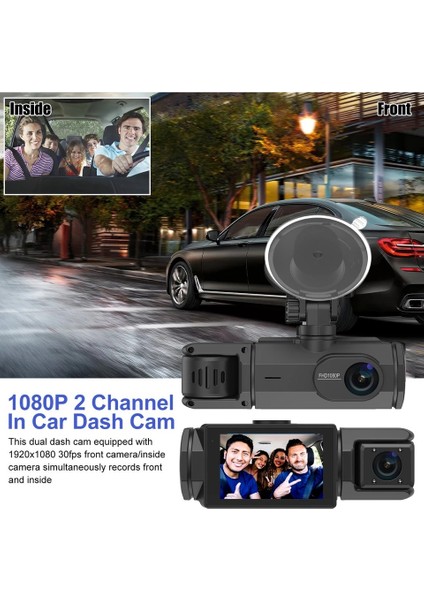 1080P Full Hd 3 Kameralı Hafıza Kartına Kayıtlı Hareket Algılamalı Araç Kamerası modelleri
