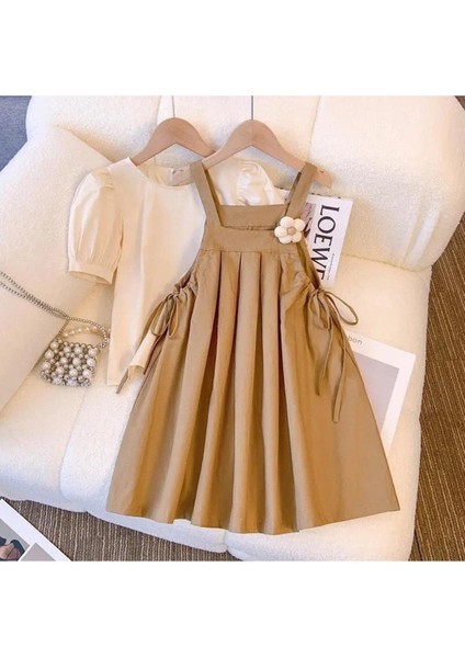 Kız Çocuk Için Şık Kombin – Elbise ve Bluz Takım I Özel Günler Için Kız Çocuk Elbise Takımı fırsatları