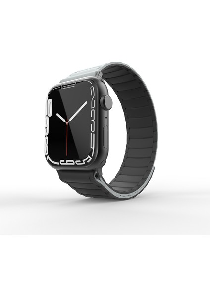 Apple Watch 42MM Mkst KRD-122 Silikon Kordon Strap Kayış-Siyah-Turuncu fiyatları