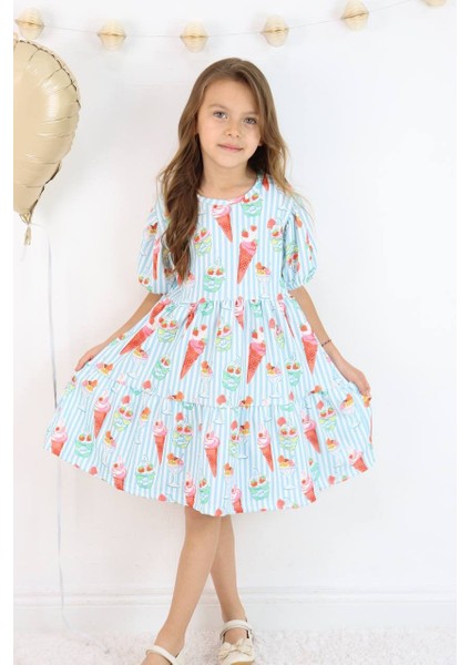 Kız Çocuk Elbise I Rahat Kesim Kız Çocuk Elbisesi Yazlık, Şık Tasarım I Kısa Kollu Yazlık Elbise modelleri