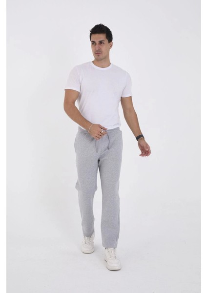 Unisex Üç Iplik Basic Eşofman Pantolon - Gri