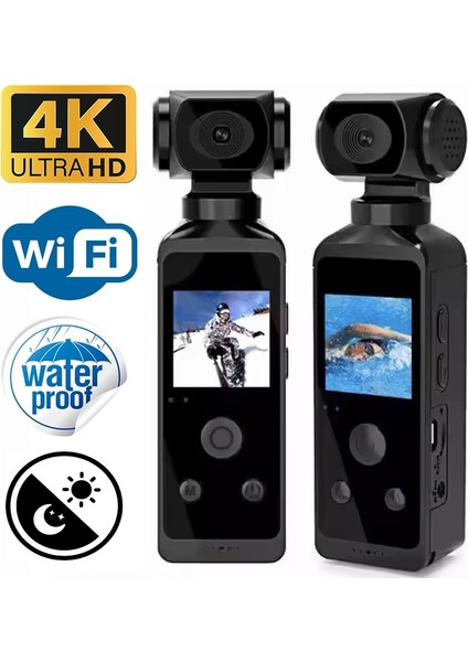 Sesli Kayıt Mikrofonlu ve Hoparlör Lü 4-5 Saat Arası Kesintisiz Video Çekebilen Aksiyon Kamerası