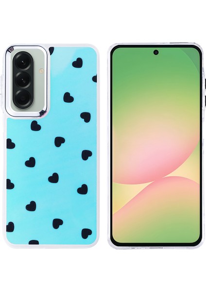 Samsung Galaxy A16 Kılıf Airbag Tasarımlı Renkli Desenli Parlak Hadra Kapak