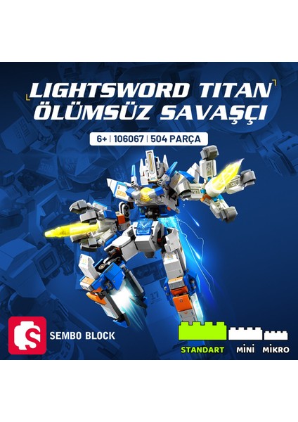 Lightsword Titan Ölüm Savaşçısı Yapı Bloğu Seti
