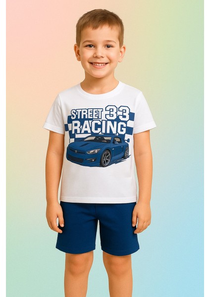 Erkek Çocuk Karakter Baskılı Şortlu Takım - Pamuklu, Cepli, Lastikli Bel - Yazlık Çocuk Takım fırsatları