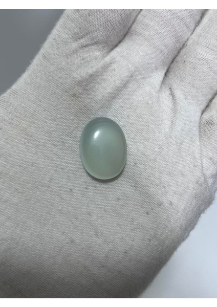 Kabaşon Kesim Doğal Aqua Kalsedon Taşı 18 Karat modelleri