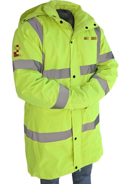 Kapitone Astar Reflektörlü Iş Güvenliği Parka Mont Xl modelleri