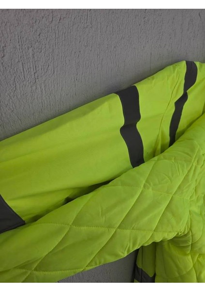 Kapitone Astar Reflektörlü Iş Güvenliği Parka Mont Xl indirimleri