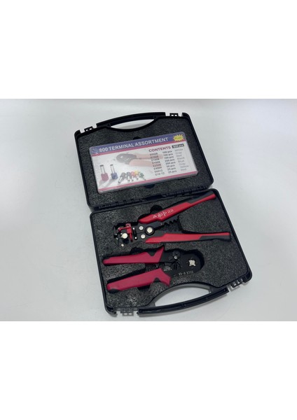Hsc8 6-4A AWG23-7 Terminal Sıkma ve Tel Sıyırma Pense Seti (800 Parça) indirimleri