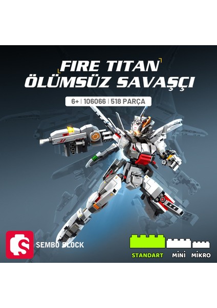 Fire Titan Ölümsüz Savaşçı Yapı Bloğu Seti