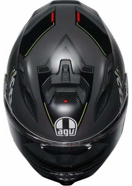 K7 Kyber Matt Grey Yellow Fluo Kapalı Kask