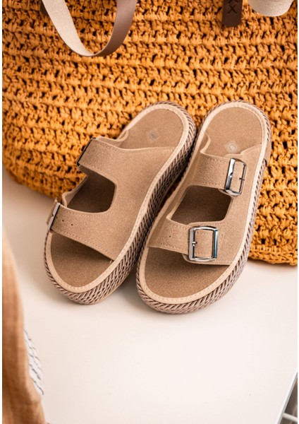 Erkek Günlük Terlik Bej