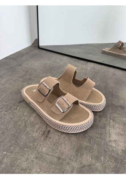 Erkek Günlük Terlik Bej modelleri