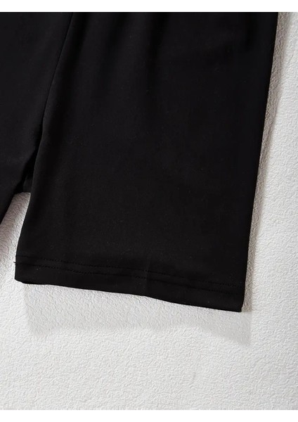 Kız Çocuk Yıldız Baskılı T-Shirt - Şort Takım