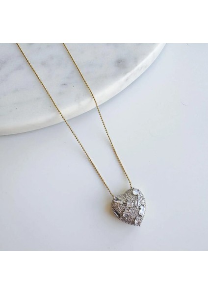 Baget Taş Kalp Kolye fiyatları