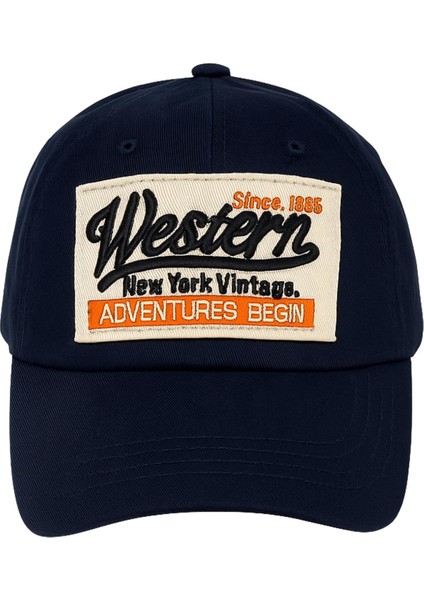 Western Şapka Erkek Kadın Unisex Nakışlı Pamuklu Ayarlanabilir Beyzbol Kep Spor Şapka