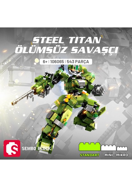 Steel Titan Ölümsüz Savaşçı Yapı Bloğu Seti