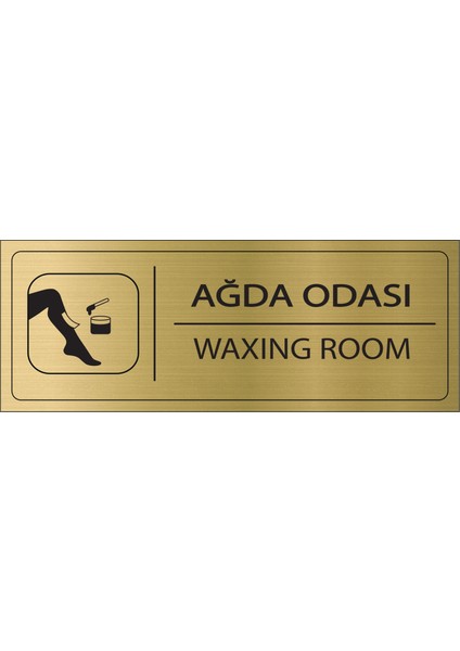 Ağda Odası Isimlik Altın Metal Kapı Isimliği Levhası Yönlendirme Tabelası
