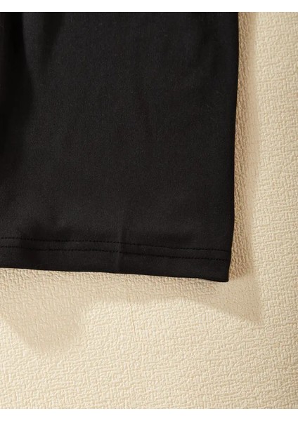 Kız Çocuk Fiyonk Baskılı T-Shirt - Şort Takım