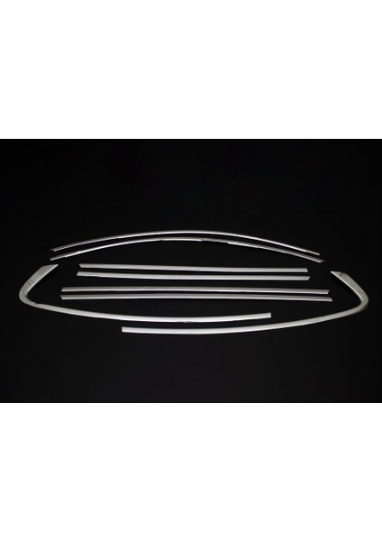 Focus 4 Sedan-Hb Uyumlu Krom Cam Çerçevesi 8 Parça (2019-2025) Paslanmaz Çelik Krom Full Set