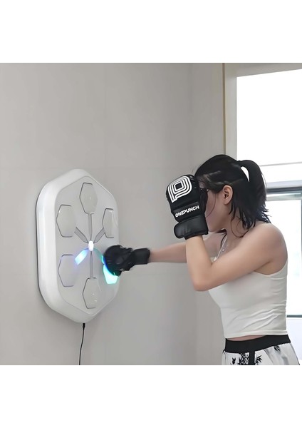 Music Boxing V3-Beyaz Renk Müzikli Boks Makinası-Türkçe Programlı - Ultra Ince Boks Makinası-Evdeboks-Duvara Monte Boks Makinası indirimleri