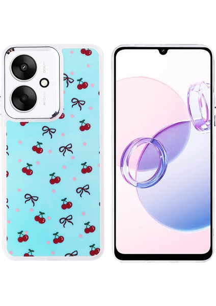 Xiaomi Poco C65 Kılıf Airbag Tasarımlı Renkli Desenli Parlak Hadra Kapak