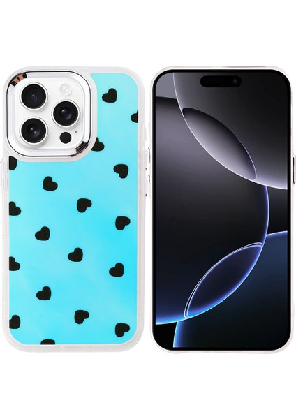 Apple Iphone 15 Pro Kılıf Airbag Tasarımlı Renkli Desenli Parlak Hadra Kapak