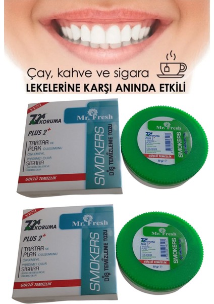 Hmd Bitkisel Diş Temizleme ve Beyazlatma Tozu 2 Paket x 50 gr