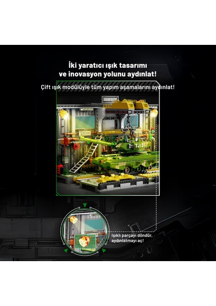 Ana Muharebe Tank Montaj Fabrikası Yapı Bloğu Seti