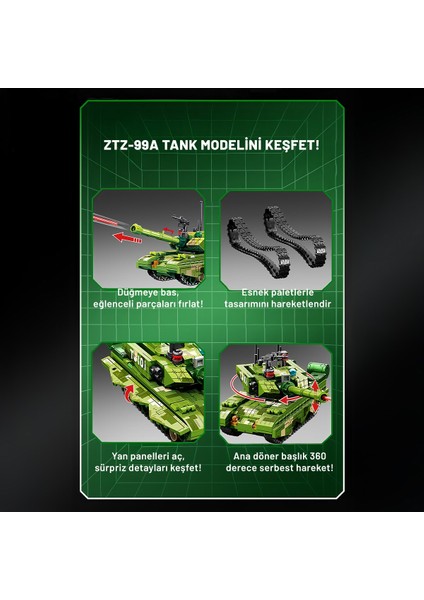 Ana Muharebe Tank Montaj Fabrikası Yapı Bloğu Seti