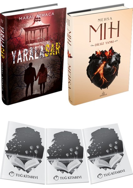 Mıh 2: Dilsiz Yankı Ciltli ve Ephesus Yayınları Yaralasar 4 Ciltli Maral Atmaca 2li Set + Hediyeli
