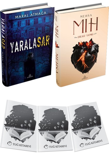 Mıh 2: Dilsiz Yankı Ciltli ve Ephesus Yayınları Yaralasar 1 Ciltli Maral Atmaca 2li Set + Hediyeli