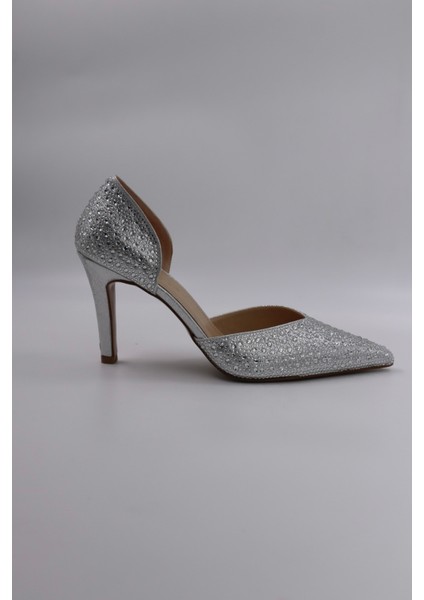 Albertina Taş Detaylı Topuklu Ayakkabı