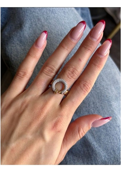 Ayarlamalı Vıp Grup Çift Renk Çember Yüzük