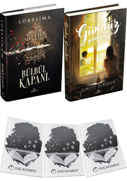 Gündüz Günceleri Ciltli ve Ephesus Yayınları Bülbül Kapanı 2 Ciltli Loresima 2li Set + Hediyeli
