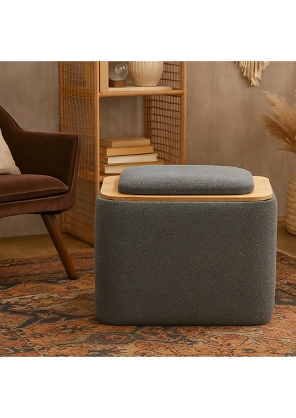 Jarvis Bohem Sandıklı Orta Sehpa Puf, Gri fiyatları