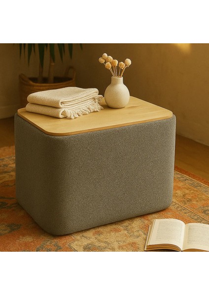 Jarvis Bohem Sandıklı Orta Sehpa Puf, Gri modelleri