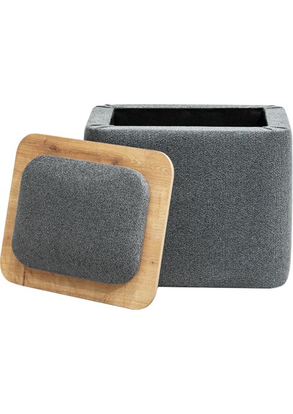 Jarvis Bohem Sandıklı Orta Sehpa Puf, Gri fırsatları